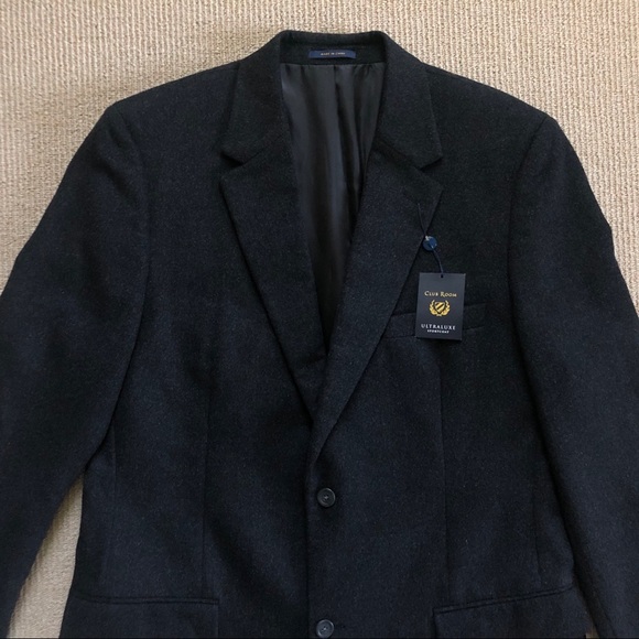 Club Room Macy’s Men’s Black Sports Coat Ultraluxe - Picture 2 of 16